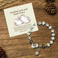 Sending Luck and Inner Peace" Cat's Eye Butterfly Bracelet Includes Gift Message Card